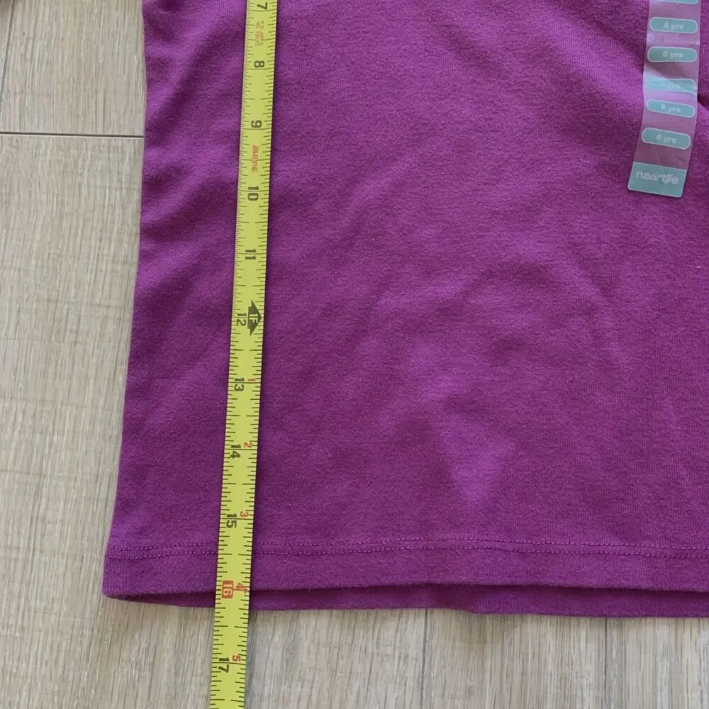 Lot 5 pc Naartjie Top Long Sleeve Shirt Pants Leggings Blue Purple Girls Size 6